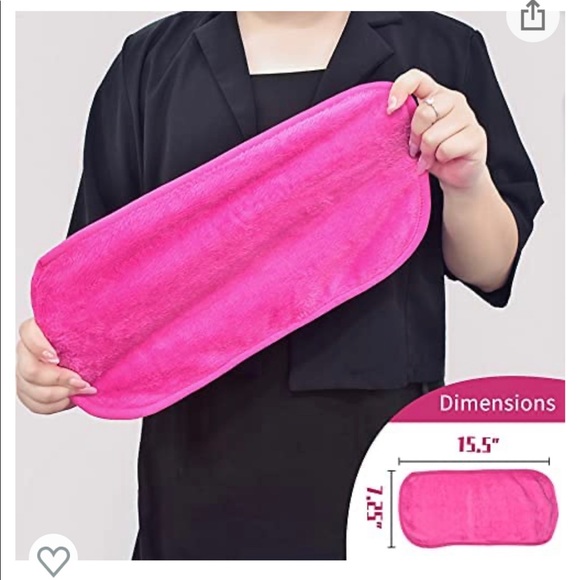 Blue microfiber reusable makeup remover cloth - Picture 5 of 7